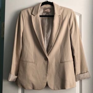 Tan Blazer w/ Cuff Sleeve
